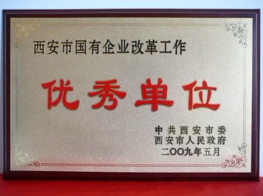 2009年5月，，，被西安市委、市政府评为西安市国企业刷新事情优异单位