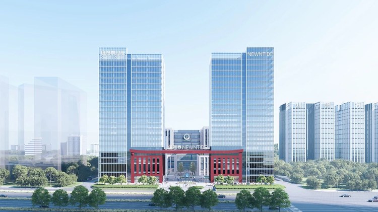 纽恩泰总部大楼构筑表观成效图